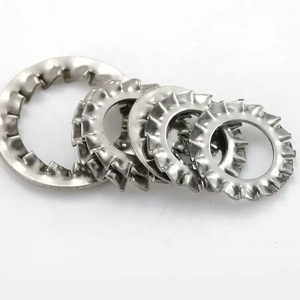 Wholesale  Zinc Plated Iron M3 M4 M5 M6 M8 M10 M12-M24 Internal Outer Serrated Teeth Lock Washers