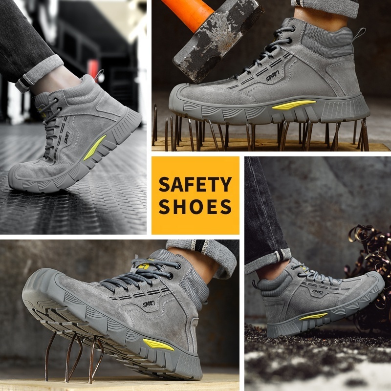 GUYISA brand new winter warm safety boots European standard CE steel toe men's work boot