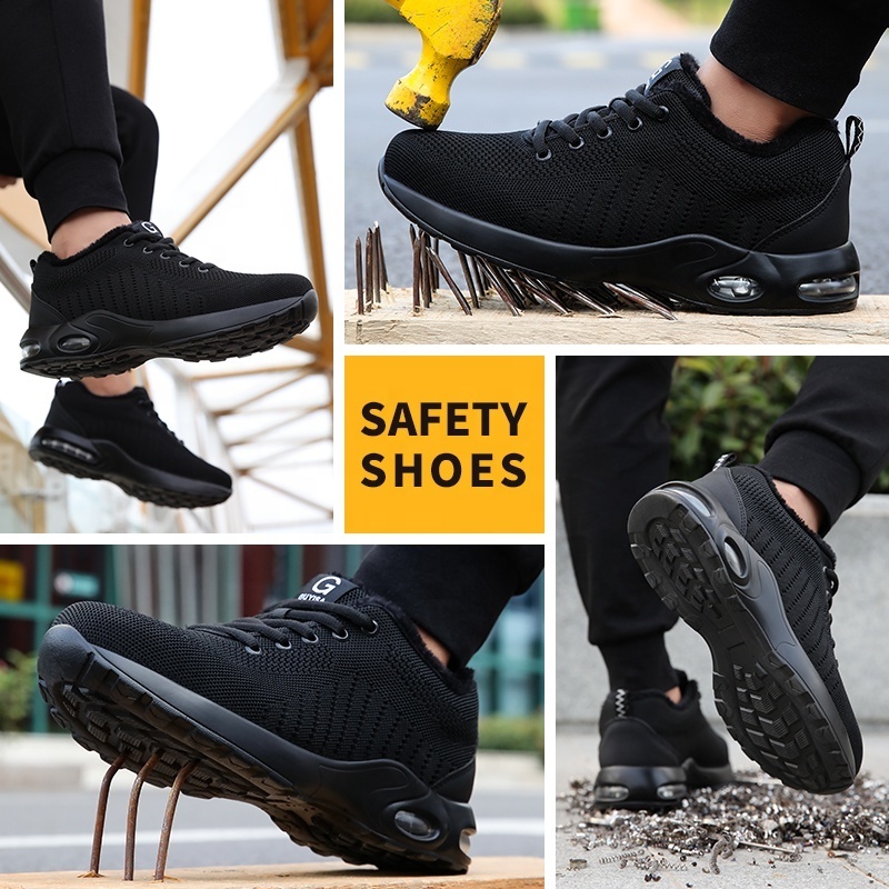 GUYISA hot selling standard steel toe shoes for men and women winter warm industrial non-slip work GUYISA men's safety shoes