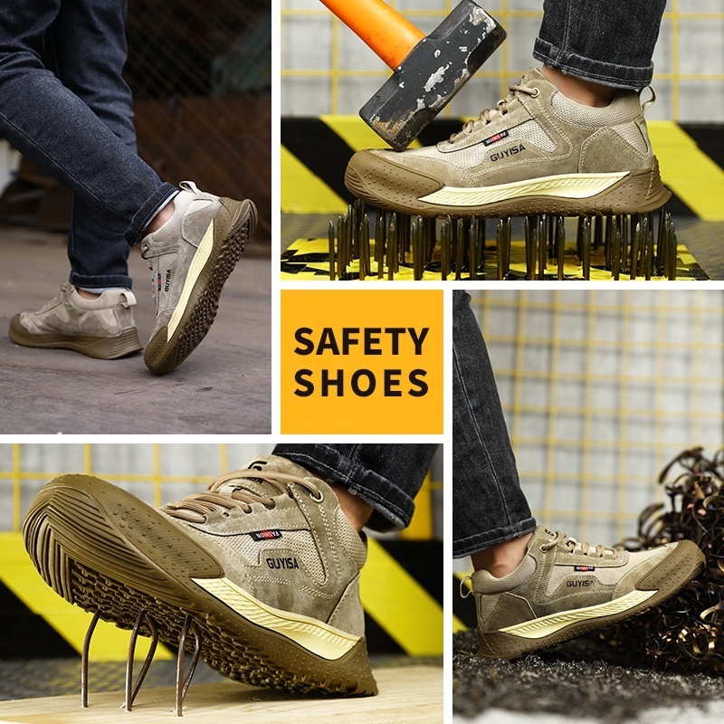 GUYISA Manufacturers direct selling safety shoes sneaker among young people's popular steel toe safety shoes