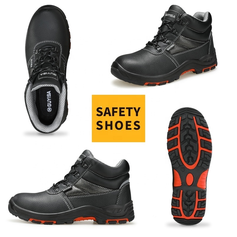 GUYISA Outdoor steel toe safety boots construction site anti -slip safety boots