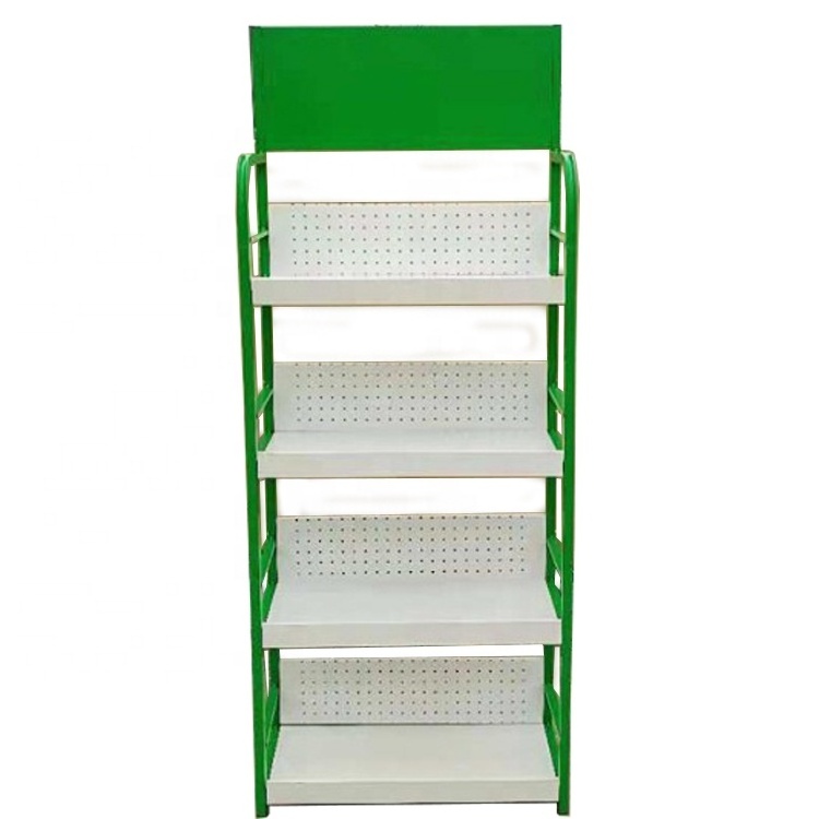 customized Metal customized with small quantity lubricant oil displays rack gas station display rack Metal display rack