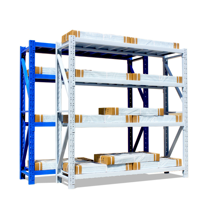 Industrial Storage Shelves Steel Warehouse Rack for Wholesale Storage Shelves 10 Standard Export Carton Packing 4 or Customized