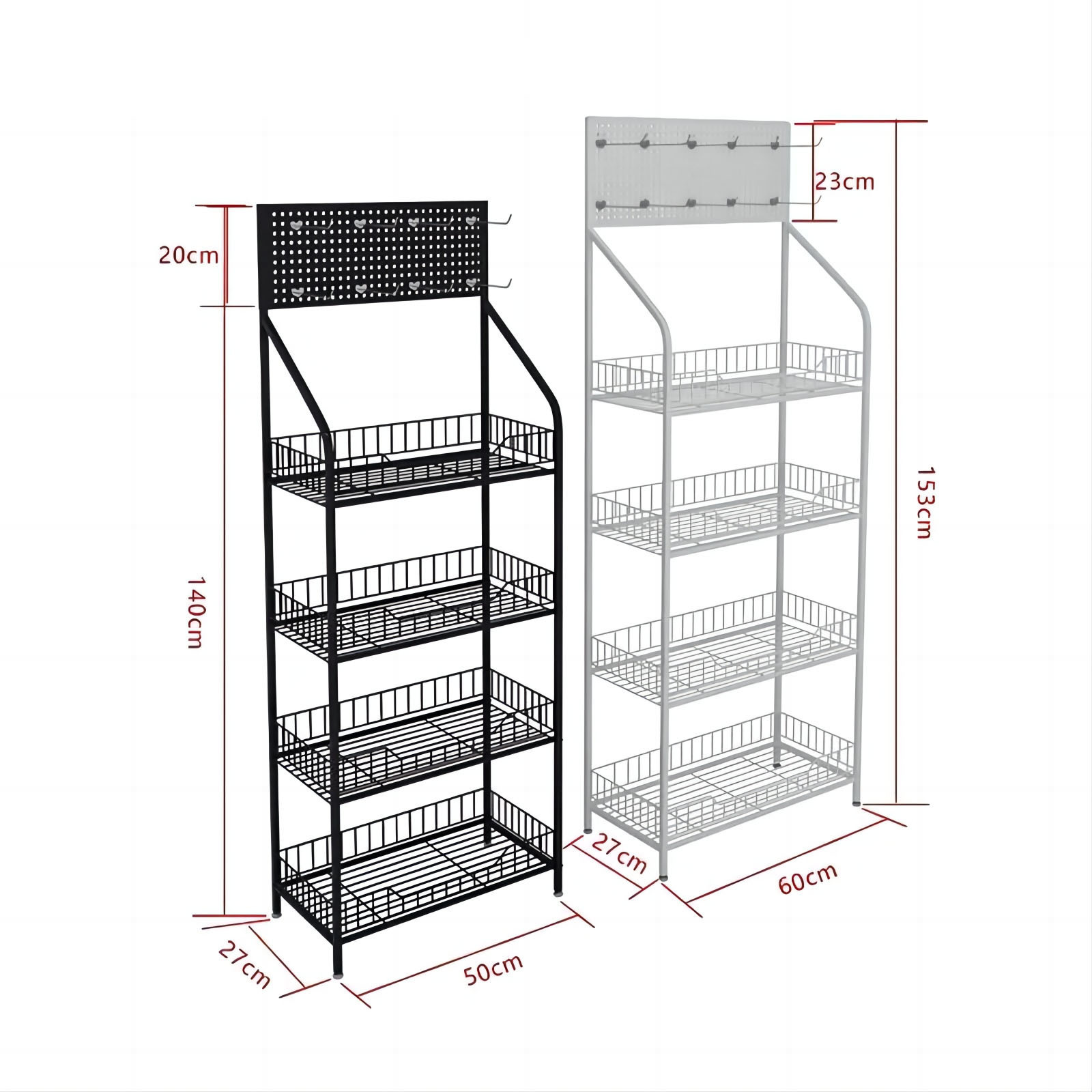 Factory Direct Sale Cheap Metal Wire Basket Display Rack Potato Chip Rack Snacks Display Stand For Market