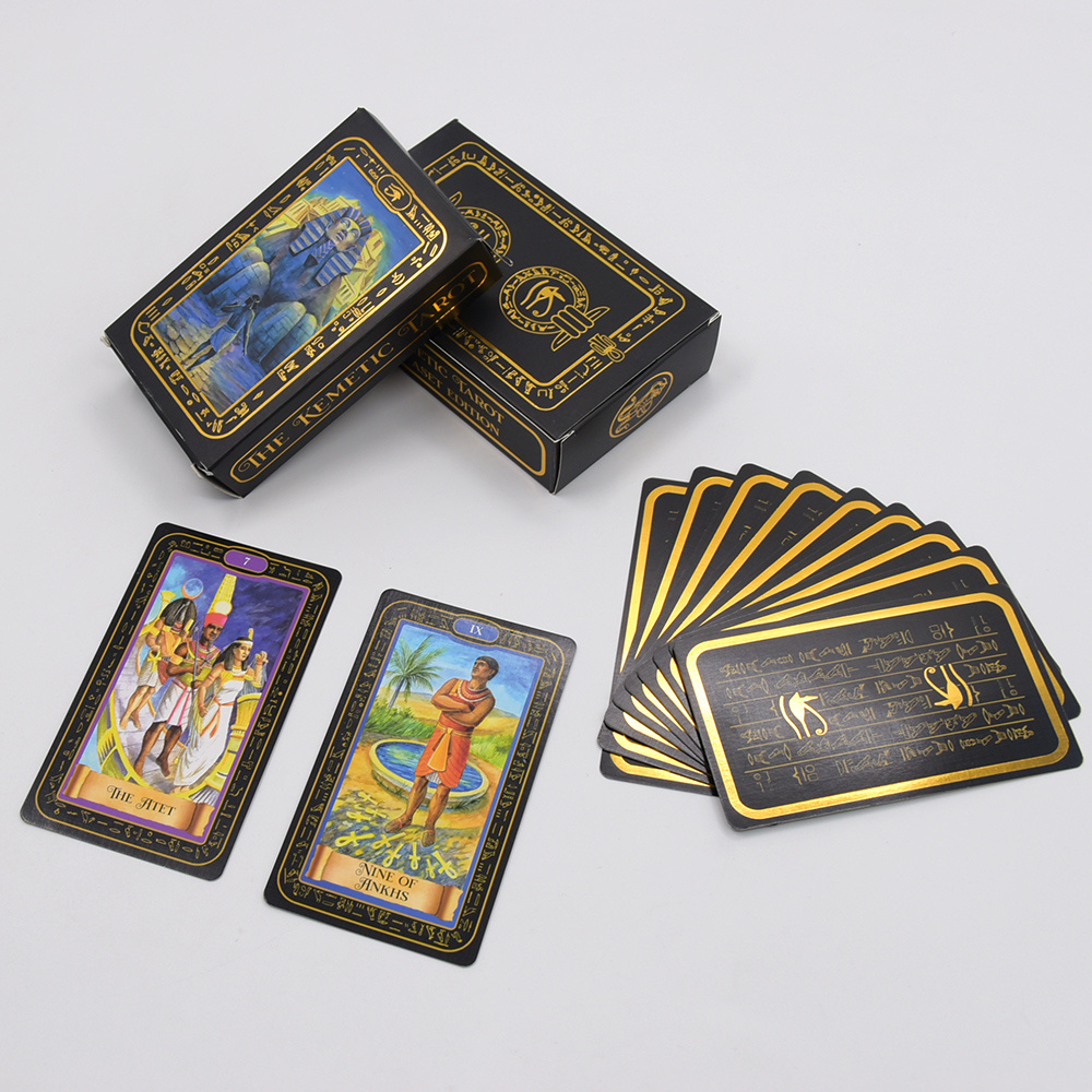 Custom tarot en espanol Oracle Cartas Printing Inspire Positive Affirmation Deck Tarot Card With Guidebook