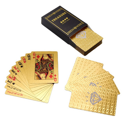 Custom Printing Logo Waterproof Plastic PVC / Paper 777 Poker Playing Cards