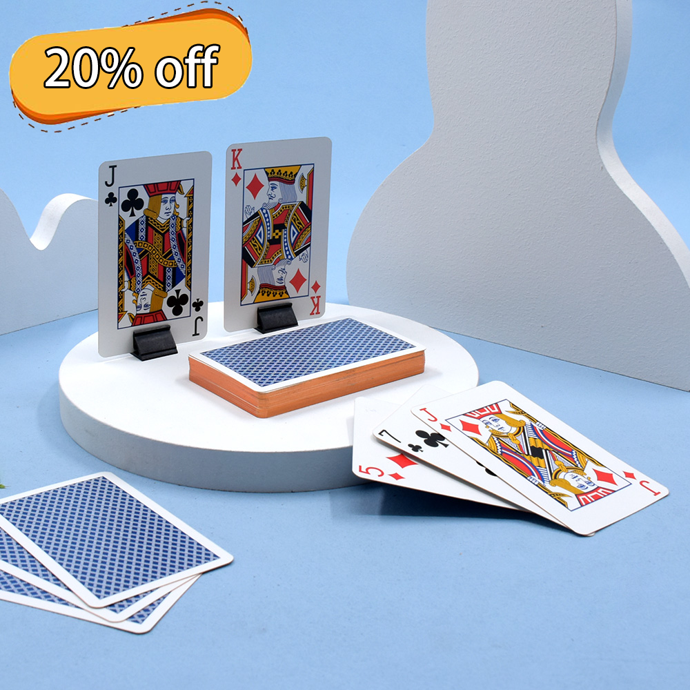 Custom New Quality Plastic PVC Poker Smooth Waterproof Gold plated Creative Gift Durable Poker Playing Card