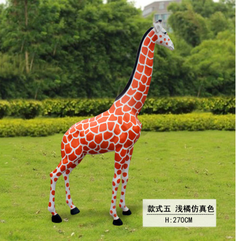 Jingujin Hot Sale sculpture fiberglass Strength fiberglass art deer sculpture outdoor for Lawn