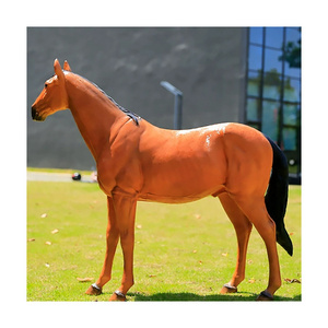 Jingujin New lnnovation fiberglass horse sculpture Long service life outdoor fiberglass sculpture for park