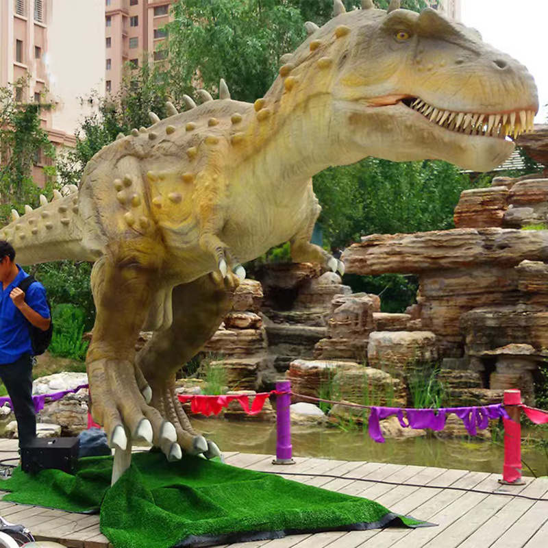 Jingujin Hot Sale animatronic rideable dinosaur simulation animatronic dinosaur hand puppet for amusement park