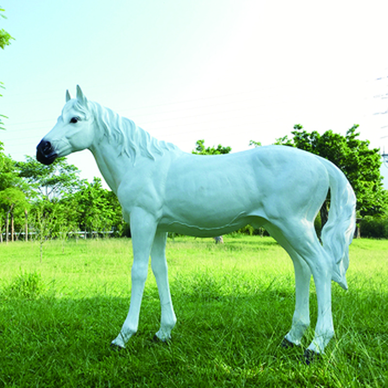 Jingujin Direct Selling fiberglass horse sculpture Long service life life size fiberglass sculpture for Lawn