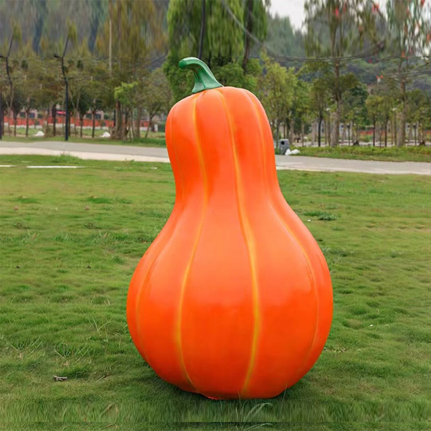 Outdoor simulation pumpkin model decoration plant decoration FRP vegetable sculpture