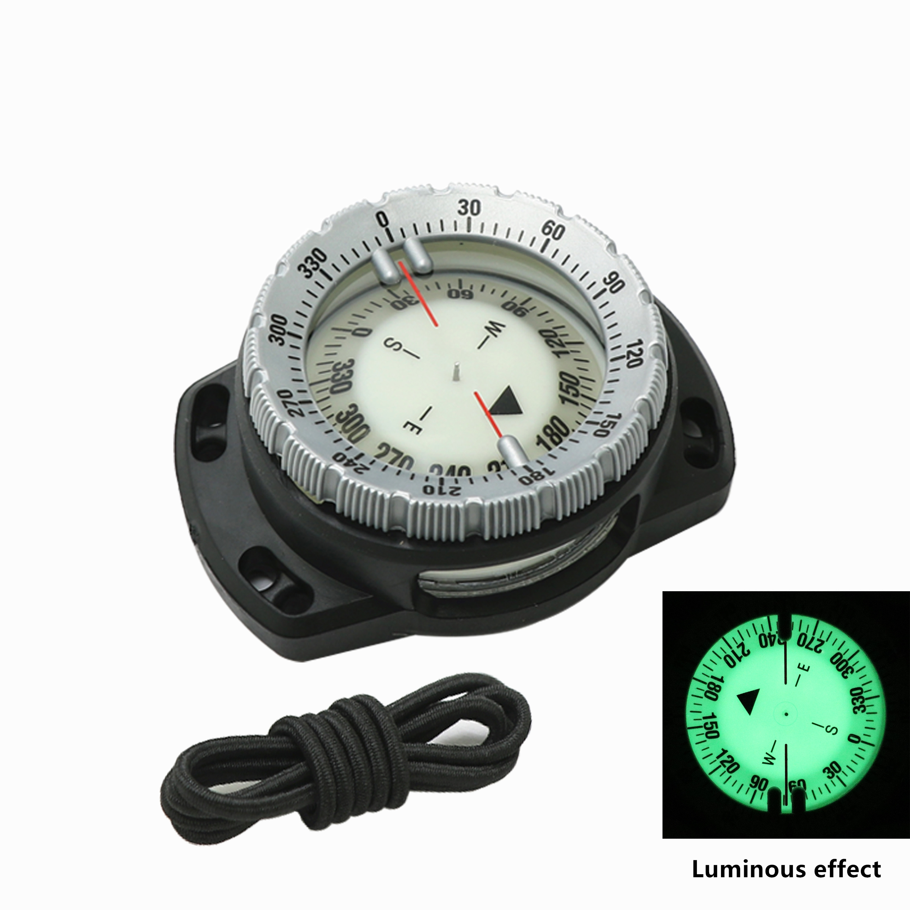 New diving equipment Outdoor diving compass light up at night Wrist Survival Emergency compass watch