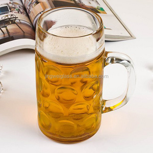 China manufacturer wholesale dimpled glass beer stein