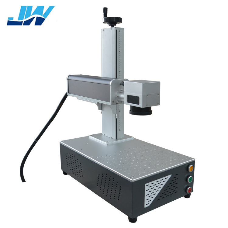 JW Disassembled  Desktop Mini Galvo Scanner Align System All In One  Raycus Max Fiber Laser Nameplate Marking Machine