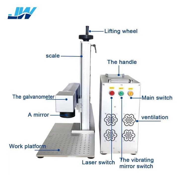 20W & 30W 50W 60W  Fiber Laser Making Machine for Keychain Memory Card Cable & Jewelry Supports EzCad lightburn