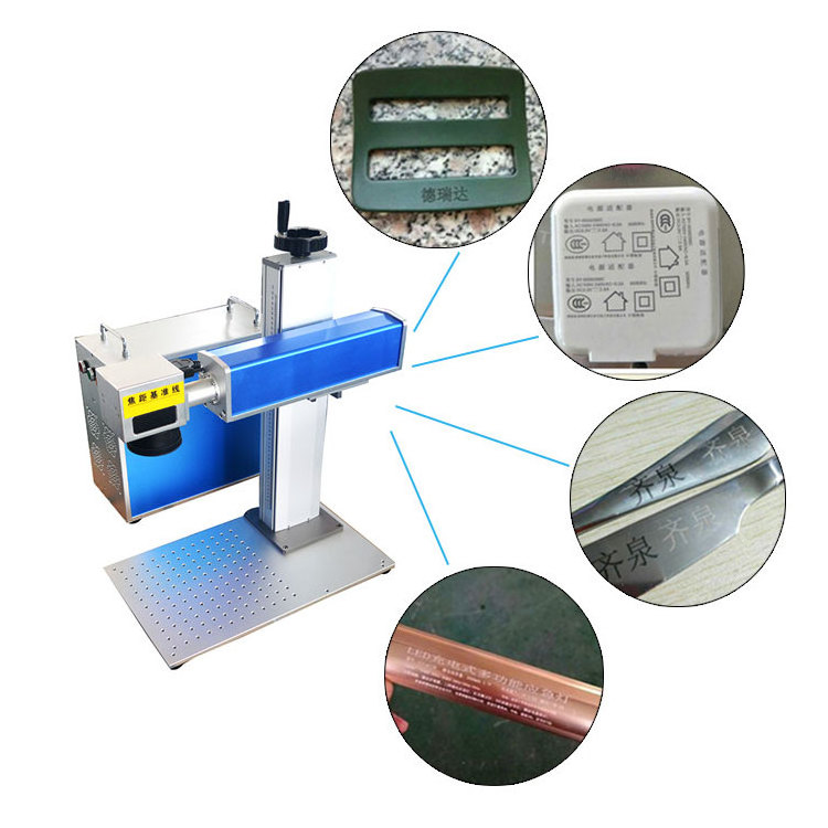 20W & 30W 50W 60W  Fiber Laser Making Machine for Keychain Memory Card Cable & Jewelry Supports EzCad lightburn