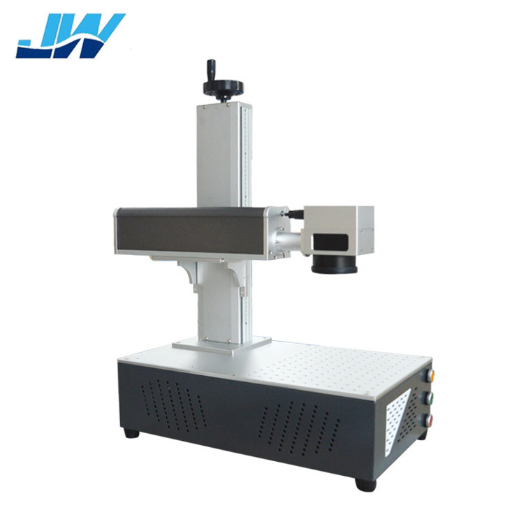 JW Disassembled  Desktop Mini Galvo Scanner Align System All In One  Raycus Max Fiber Laser Nameplate Marking Machine