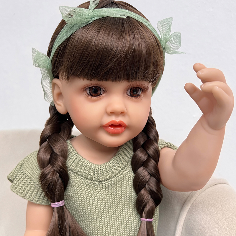 Wholesale High Quality Vinyl 60Cm Toy Christmas Gift Handmade Girl Big Baby Doll Reborn Toddler Dolls With Hair