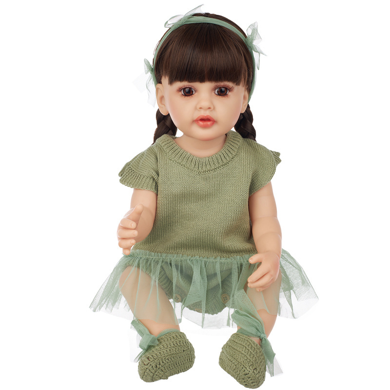 Wholesale High Quality Vinyl 60Cm Toy Christmas Gift Handmade Girl Big Baby Doll Reborn Toddler Dolls With Hair