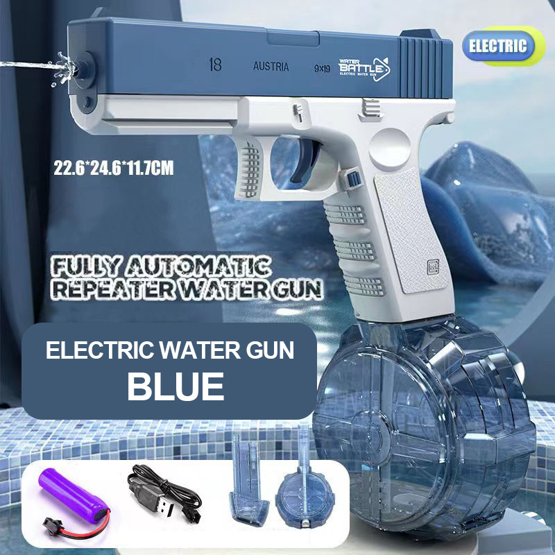 New Electric Water Gun Automatic Squirt version Water Guns High Capacity Strongest Water Blaster Summer Gun Toys