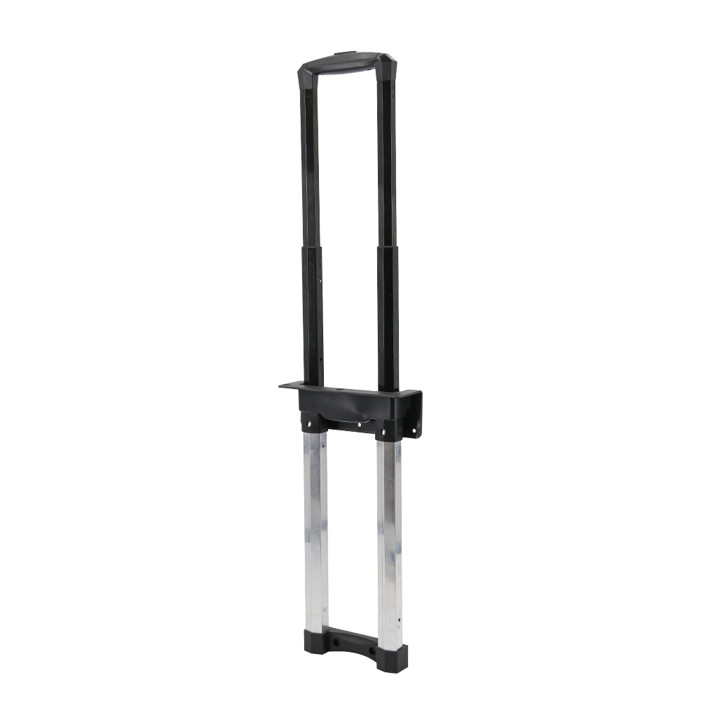 Low MOQ right angle Telescopic Luggage Handle 90 degree retractable Trolley system for Travel Bags