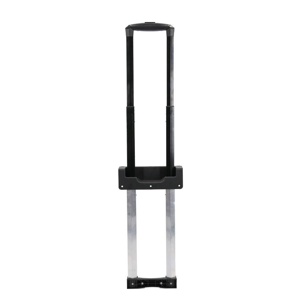 Low MOQ right angle Telescopic Luggage Handle 90 degree retractable Trolley system for Travel Bags