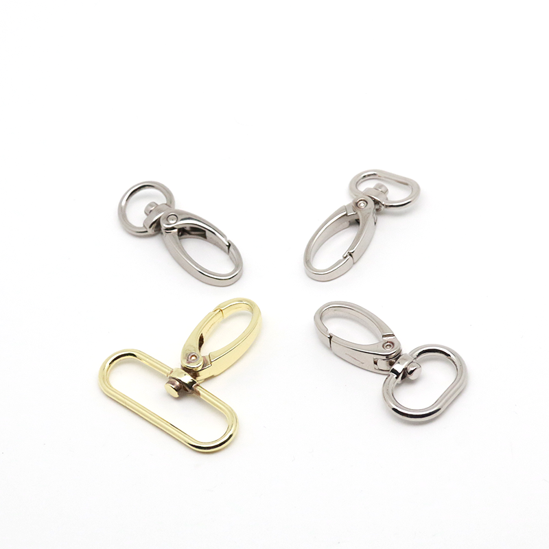 Trendy bag accessories swivel snap hook handbag clasps keychain ring hook purse hook