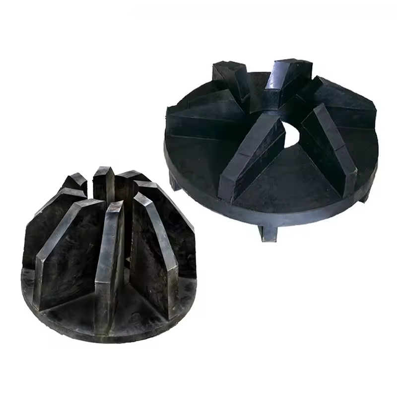 slurry pump spare parts rubber impeller rubber plate liner cover plate liner rubber liner