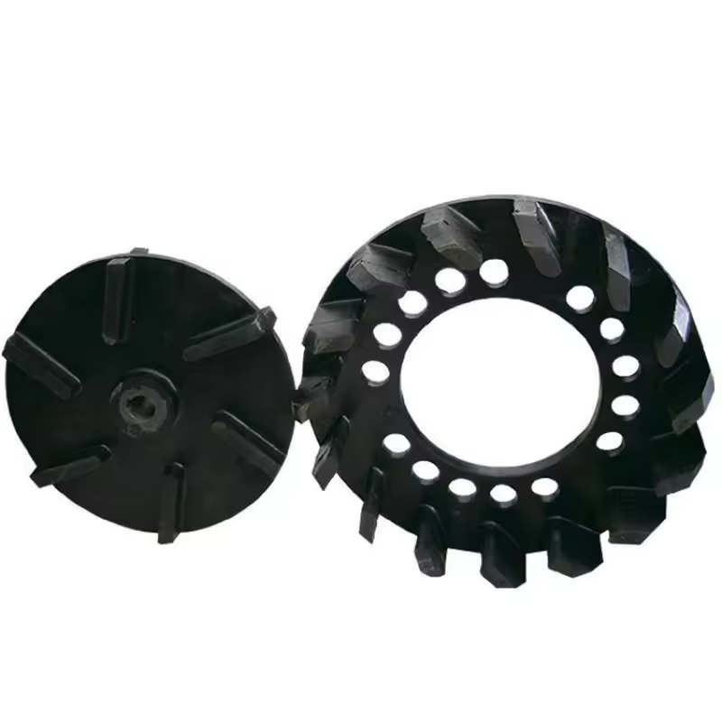 slurry pump spare parts rubber impeller rubber plate liner cover plate liner rubber liner