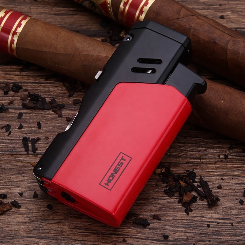 Wholesale Windproof Direct Jet Torch Lighter Moxibustion Cigar Special Portable Outdoor Large Capacity Lighter