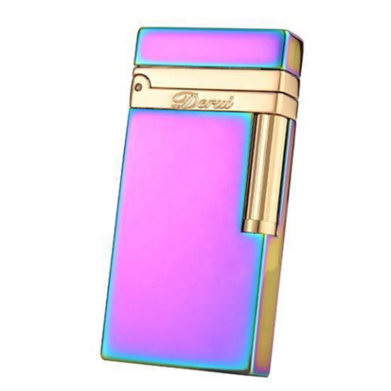 Wholesale Metal High-grade Open Flame Lighter Retro Gold Optional Gift Can Be Engraved Lighter Grinding Wheel Lighter