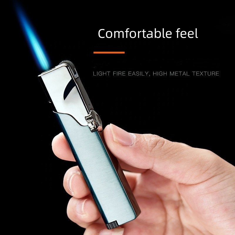 Wholesale Grinding Wheel Lighter Creative Metal Windproof Lighter Mini Torch Lighter Single Jet Flame Butane Gas Lighter