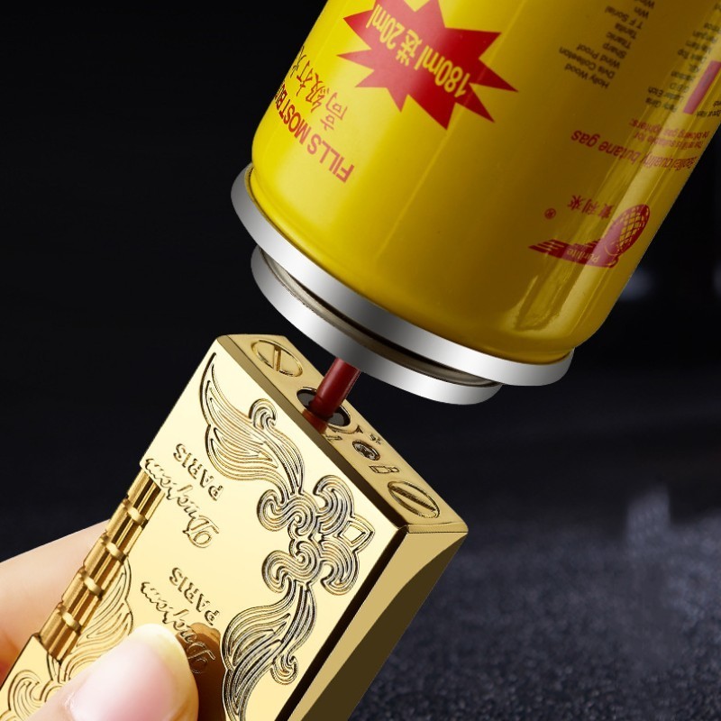 Wholesale Windproof Direct Flame Cigarette Lighter Personality Creative Sound Lighter Metal Vintage Engraved Lighter