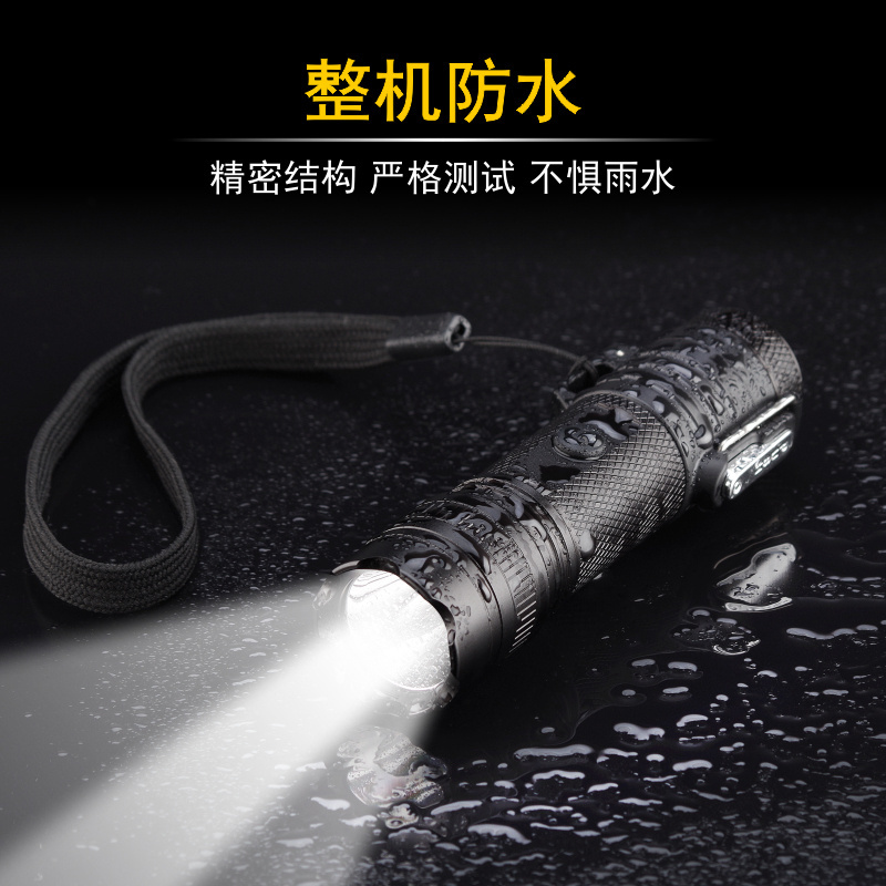 The most popular portable waterproof USB rechargeable multifunctional outdoor flashlight lighter