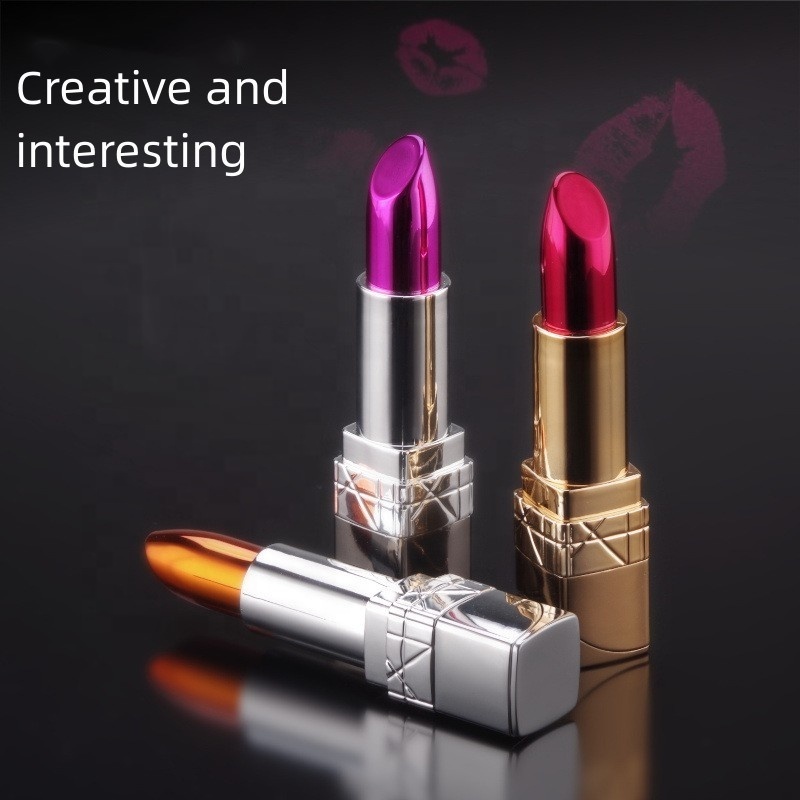 Wholesale Mini Lady Lighter Creative Personality New Peculiar Lipstick Styling Inflatable LOGO Creative Lighter