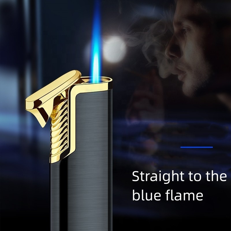 Torch Cigar Lighter With Adjustable Jet Flame,Cigar Holder Honorable Gift For Men Windproof Cool Refillable Butane Lighters