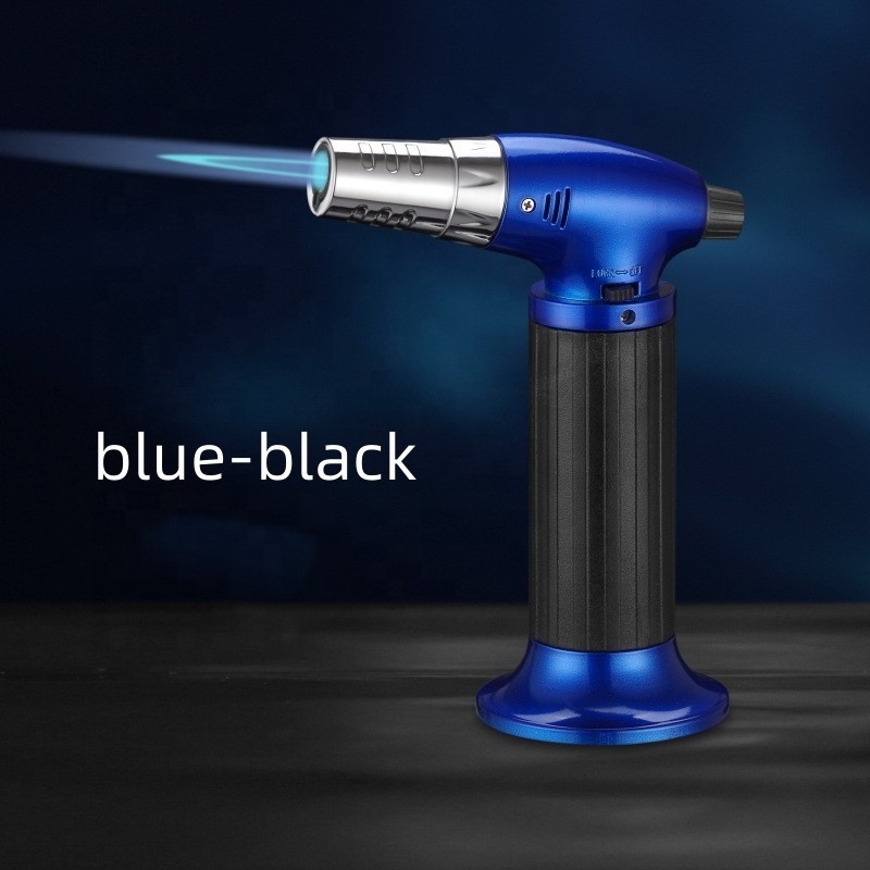 Blowtorch Welding Gun Straight Blast Windproof Lighter Cyclic Charging Blue Flame Moxibustion Barbecue Cigar Tool