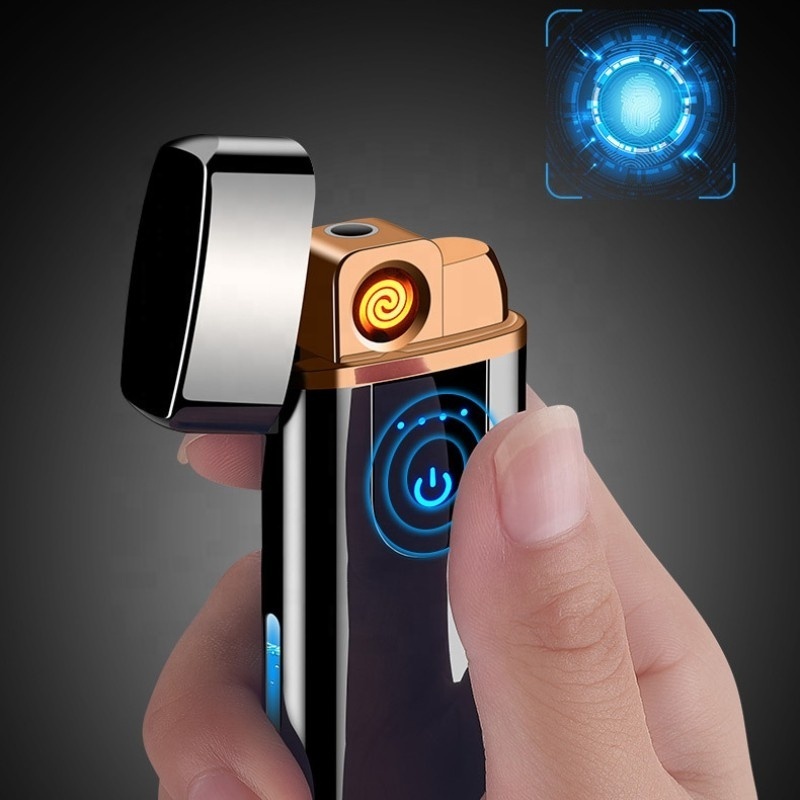 Custom Touch Sensing Gas Electric Dual Use Lighter Tungsten Wire Lighting Creative USB Electronic Cigarette Lighter