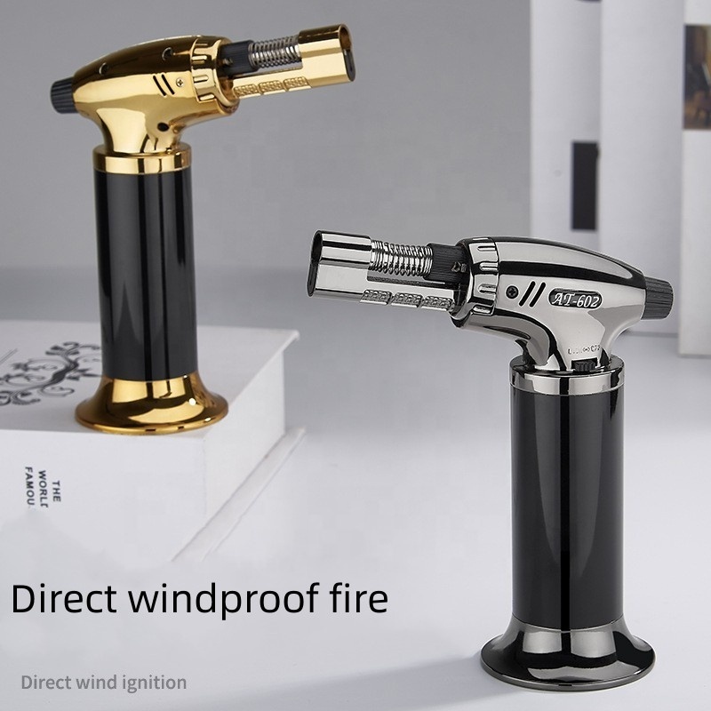 Windproof Jet Flame Lighter Multipurpose Outdoor Fire Lighter New Direct Blast High Temperature Flamethrower Welding Torch