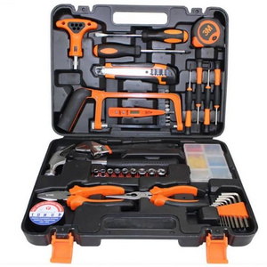 62PCS Multifunctional Portable Home Repair Kit Electrician Woodworking Tool Kit Pliers Wrench Sleeve Lithium Electric Drill Hard