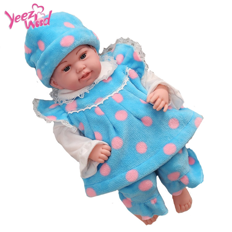 Lifelike bebe reborn lovely 45cm silicone vinyl doll baby reborn realistic doll for kids