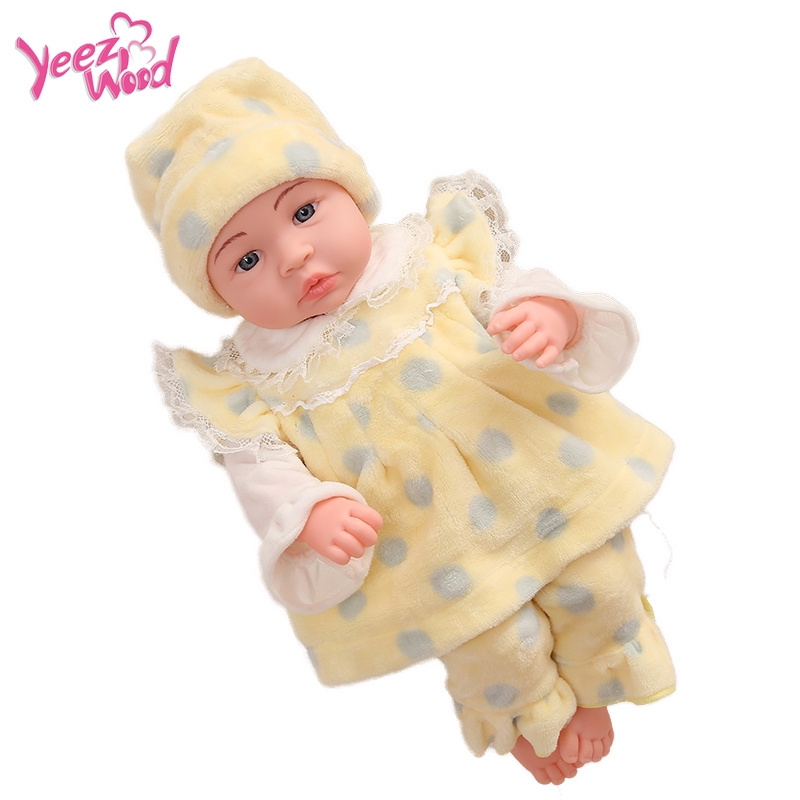 Lifelike bebe reborn lovely 45cm silicone vinyl doll baby reborn realistic doll for kids