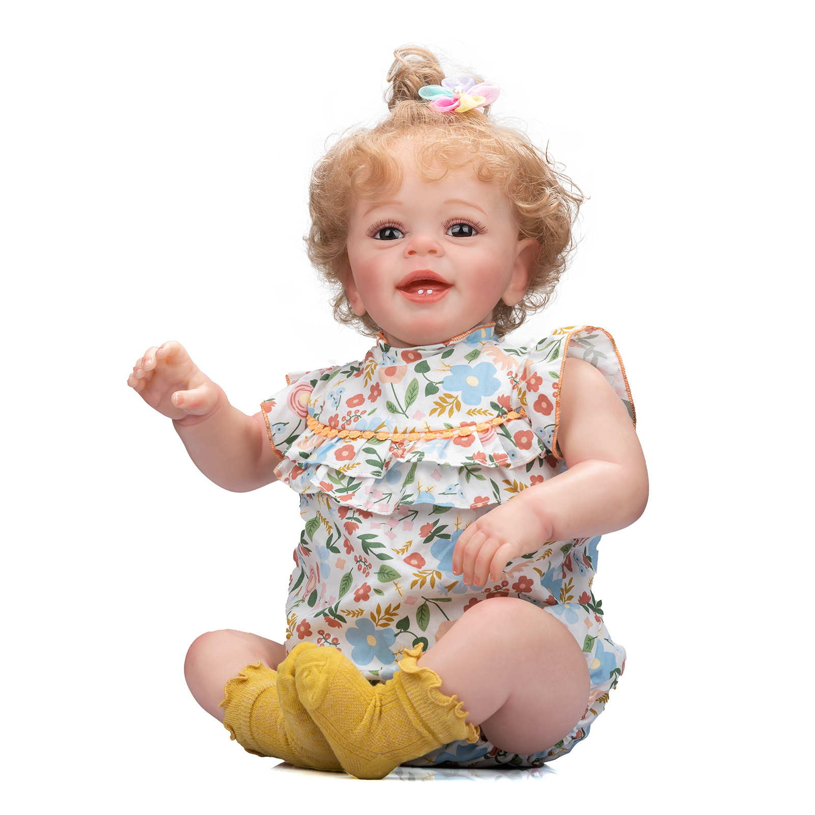 60CM Big Real Baby Size Reborn Princess Girl Doll  Lifelike 3D Painting With Visible Veins Collectible Art Dolls