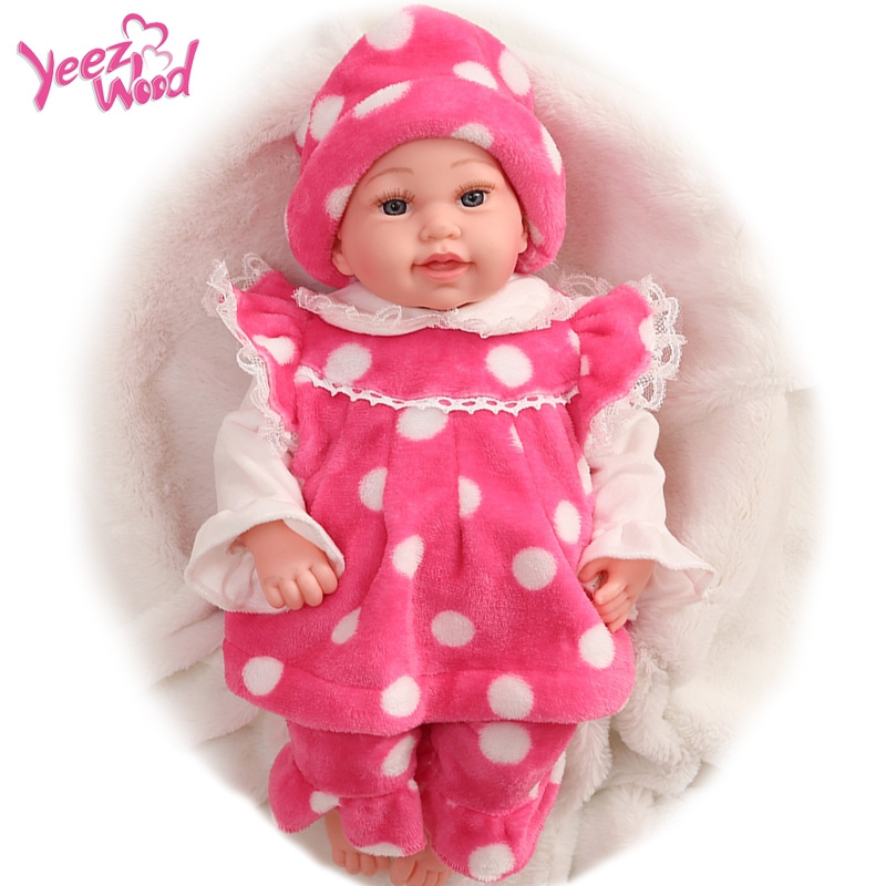 Lifelike bebe reborn lovely 45cm silicone vinyl doll baby reborn realistic doll for kids