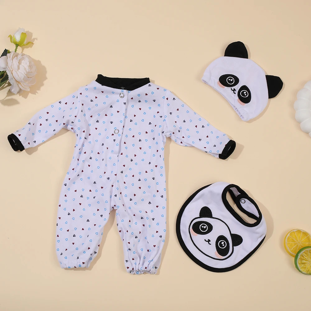 45cm Baby Doll Clothes Suits Fit Baby Doll 18 Inch Reborn  Clothes Accessories Clothes Suit For Generation Doll