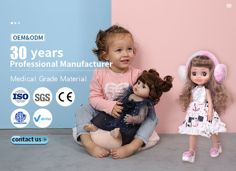 Lifelike bebe reborn lovely 45cm silicone vinyl doll baby reborn ...
