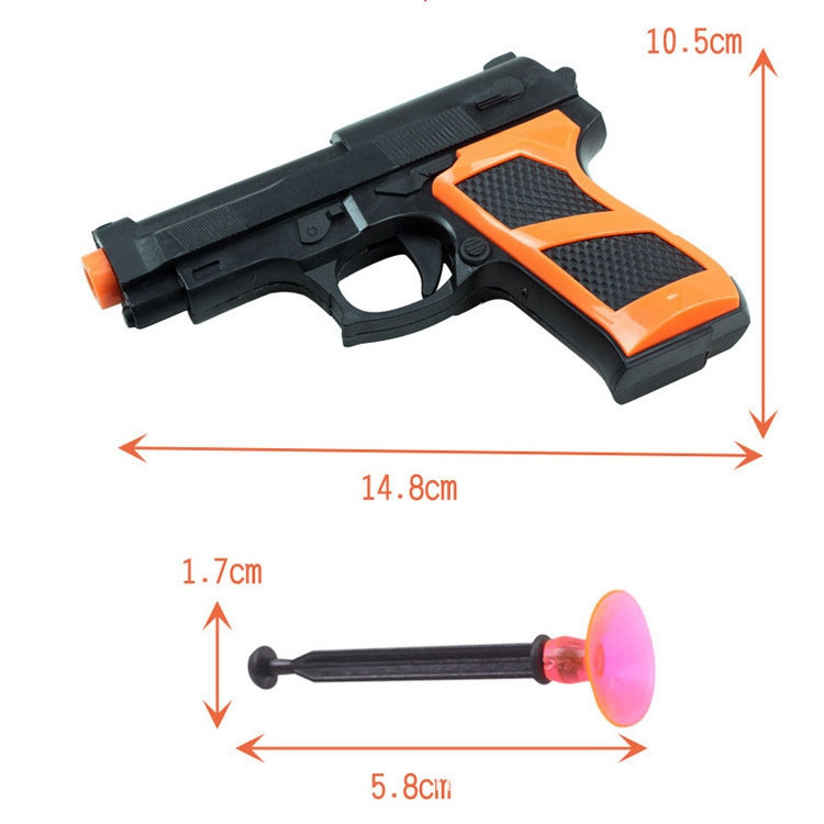 Hot Sale Cartoon Pistol Gun With Soft bullet High Quality Lifelike Plastic Gun Toys For Kids