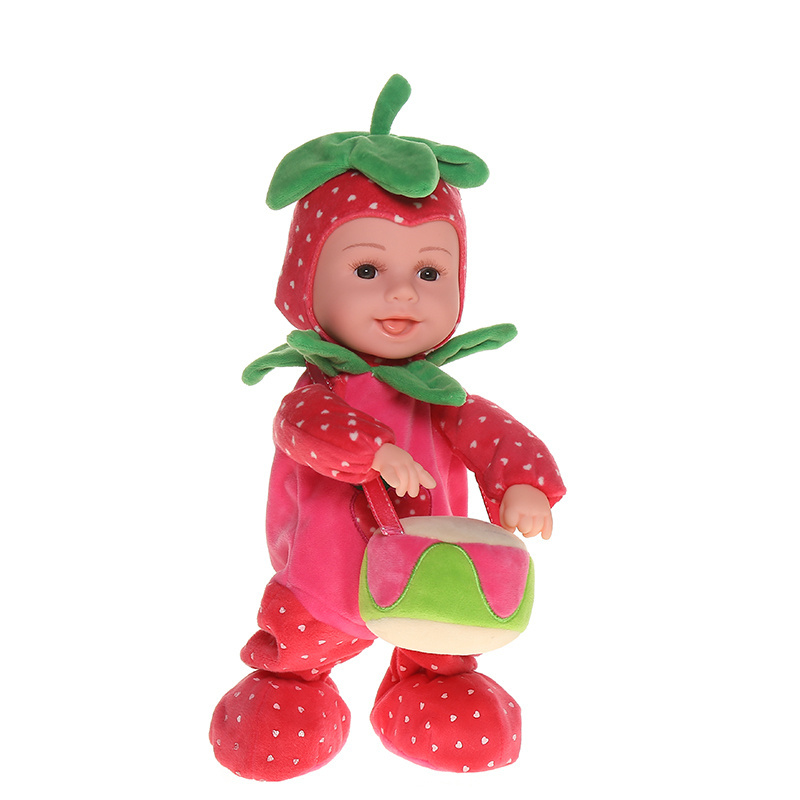 Lovely toy fruit baby doll 35cm walking singing dolls