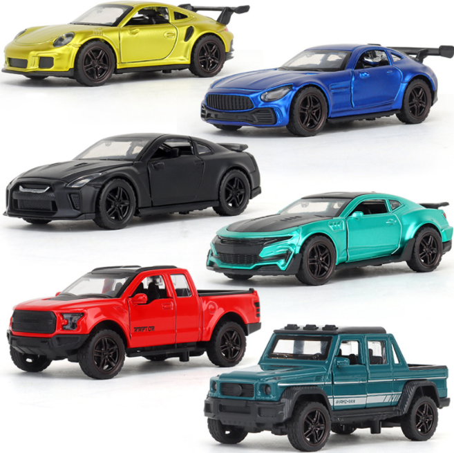 1:36 Diecast Toy Vehicles Back Model Car Pull back toy car  Wholesale plastic creative DIY pull back car